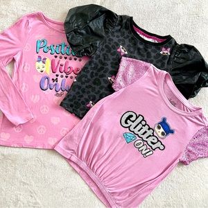 3-Pack Girls’ Tops L.O.L. Surprise and JoJo Siwa, Size 7/8